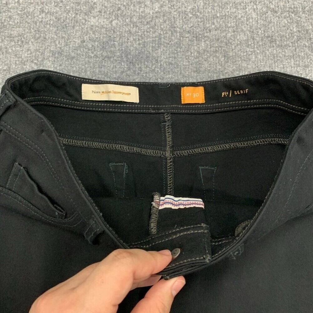 Pilcro Jeans Womens 30 Black Skinny Serif Cropped Stretchy Mid Rise 5 Pockets - Picture 4 of 13